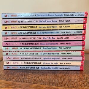 The Baby-Sitters Club Collection Lot of 11 books - #2-12, Scholastic